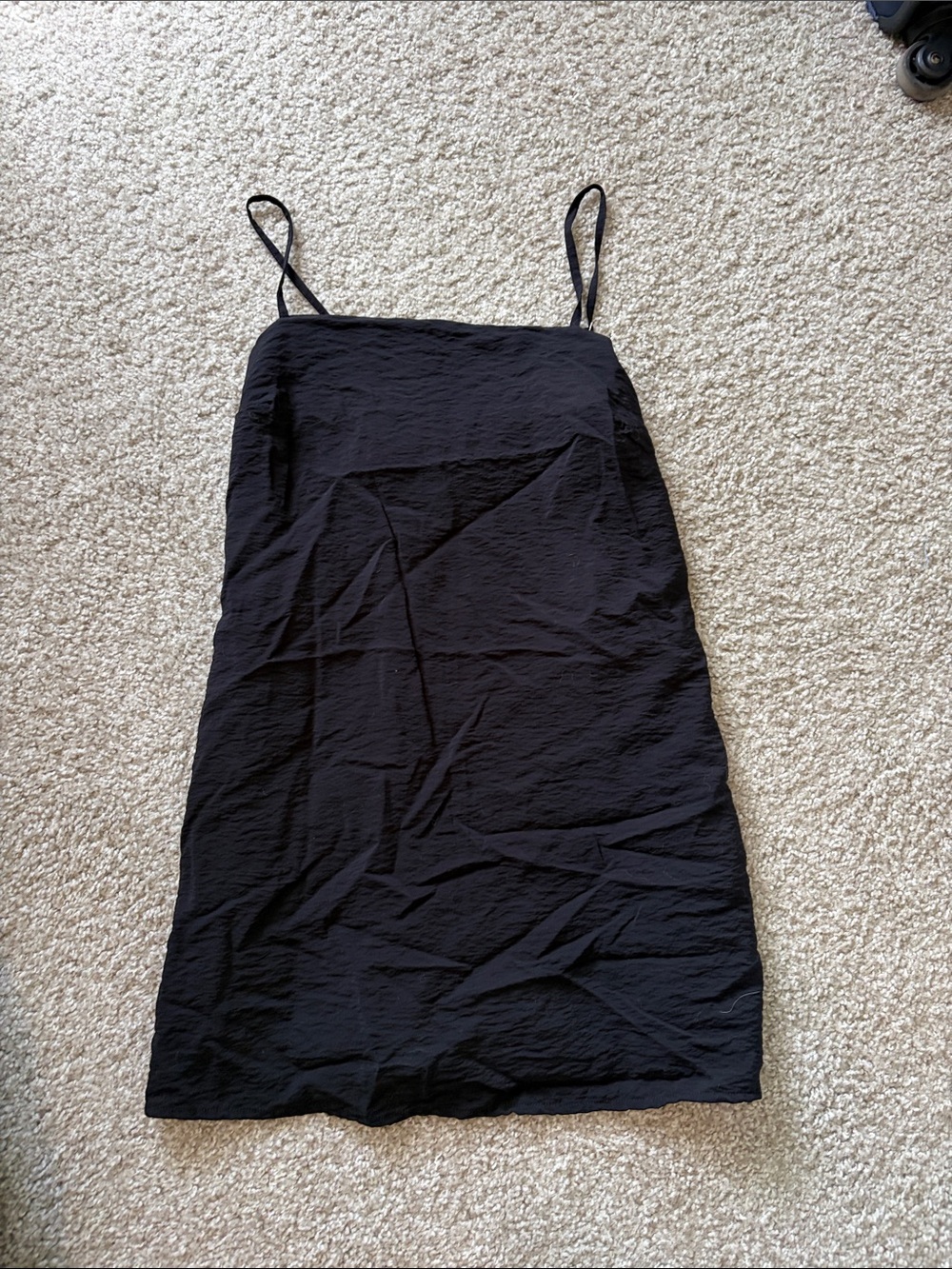 Abercrombie & Fitch Black Spaghetti Strap Mini Dress